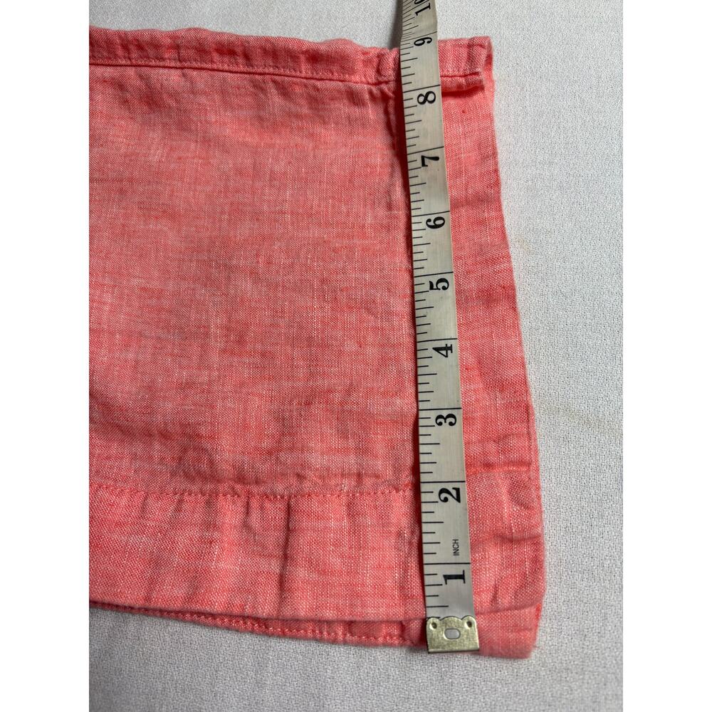 Athleta Retreat 100% Linen Pants Wide Leg Sunset Glow Size 6 Drawstring Pull On - Picture 14 of 14